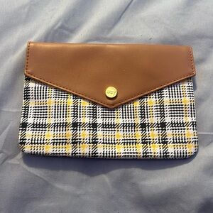 ⭐️Yellow and brown makeup bag